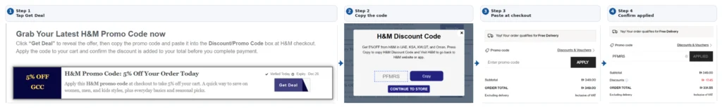 how to use H&M promo code