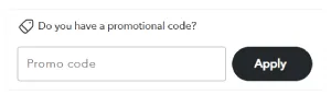 apply promo code at checkout